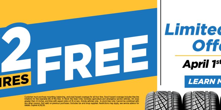 Buy 2 Tires Get 2 Free